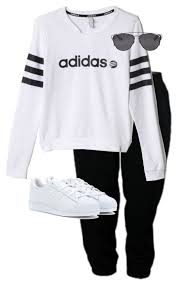40 Cute Outfits With Adidas Shoes For Girls To Try This Year Sporty Outfits Adidas Outfit Adidas Women