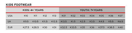 saucony mens shoes size chart