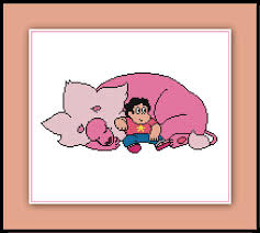 Steven And Lion Steven Universe Pattern By Spritestitches Cross Stitch Art Cross Stitch Cross Stitch Patterns