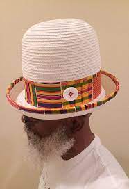 Olds Cool Rasta Style Rockers Uptown Hat 100 Paper Straw African Print Band And Brim Binding With A Button Bam African Hats Boho Men Hats For Men
