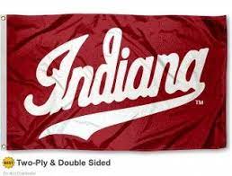 Iu Hoosiers Script Logo Stadium Flag Iu Hoosiers Hoosiers Basketball Hoosiers