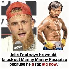 I asked Jake Paul to do some sparring but he said I was 50 years too young  😔