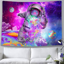 Download astronaut with jellyfish hd wallpaper from the above hd widescreen 4k 5k 8k ultra hd resolutions for desktops laptops, notebook, apple iphone & ipad, android mobiles & tablets. Buy Pinata Trippy Astronaut Tapestry Space Galaxy Tapestry Psychedelic Jellyfish Cool Aesthetic Decor Hippie Colorful Planet Tapestry Wall Hanging For Teen Bedroom Dorm Purple Starry Sky 51x59 Inches Online In Vietnam B08t1czysc