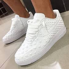 Black Air Forces With White Laces Nike Air Force 1 X Independence Day Would You Rock Or Drop Em Locokickz Streetwear Shoes Sneakers Fashion Sneakers