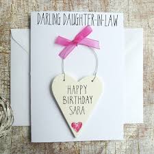 Great personalised age birthday cards for all 3 year old girls girls featuring a chirpy. Daughter In Law Personalised Birthday Card