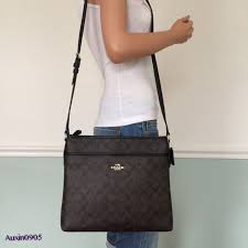 Black And Brown Coach Purse New Coach Black Brown Signature Pvc Leather Crossbody Shoulder Bag Purse Ad Crossbody Shoulder Bag Purses Leather Crossbody