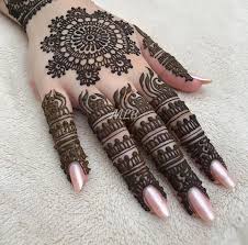 Simple mehndi designs for front hands. Round Design Gol Tikka Mehndi With Unlimited Image Mylargebox