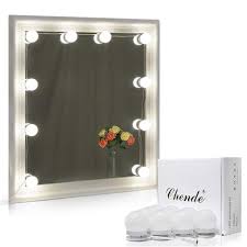 Coolmade vanity lights kit hollywood style makeup light bulbs with stickers attached to bathroom wall or dressing table mirrors, with dimmable switch and power plug, daylight, mirror not included. The Best Vanity Lighting For Makeup July 2021
