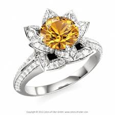 Citrine Lotus Ring November Birthstone Was Never A Fan Of Billy S Birthstone Until I Seen This Gorgeous Ring Lotus Engagement Ring Lotus Ring Jewelry