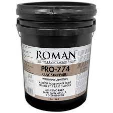 Roman Pro 774 5 Gal Clay Strippable Wallcovering Adhesive Adhesive Clay Wall Coverings