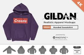 Gildan 18500 Mockups Clothing Mockup Photoshop Design Sweatshirts