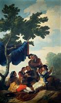 Teknik lukisan the card players. Card Players Francisco De Goya Paintings