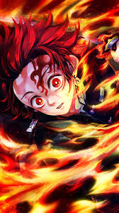 Wallpapers for smartphones with 1080×1920 screen size. Tanjiro Flame Kimetsu No Yaiba 4k Wallpaper 3 767