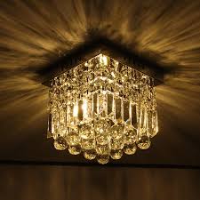 Crystal Ceiling Light Modern Chandelier Lighting W10 X H10in Raindrop Design Walmart Com
