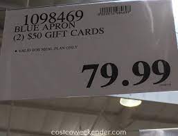 Costco blue apron gift cards. Blue Apron 2 50 Gift Cards Costco Weekender