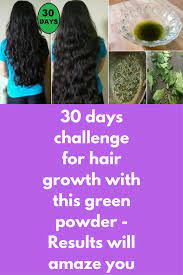 Want to promote hair growth? 30 Days Challenge For Hair Growth With This Green Powder Results Will Amaze You This Diy O Thick Hair Remedies Hair Growth Challenge Hair Remedies For Growth