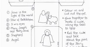 Birth Of Jesus Story With Pictures Pdf Nativity Story Cube Colouring Pdf The Nativity Story Christmas Crafts For Toddlers Childrens Church