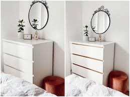 Diy Der Einfachste Ikea Hack Fur Malm Kommode Mit Einem Hauch Glamour Unalife Malm Kommode Ikea Kommode