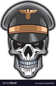 Vector Of Skull Soldier Wearing Hat Download A Free Preview Or High Quality Adobe Illustrator Ai Eps Pdf And High Reso Skull Soldier Skull Vector Dog Vector