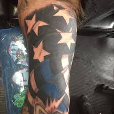 101 amazing firefighter tattoo designs you need to see! Tattoo Uploaded By Chuck American Flag Thin Blue Line Inner Arm 394982 Tattoodo
