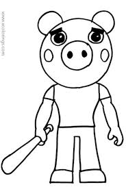 Piggy's kill sound is similar to granny's kill sound but much higher picthed. Piggy Roblox Coloring Pages Coloring Home