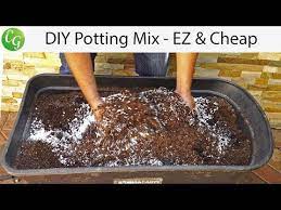 How To Make Inexpensive Sterile Starting Potting Mix Peat Vermiculite Perlite No Fungus Gnats Youtube Potting Mix Recipe Potting Mix Potting Soil