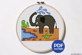 Fair trade african products at swahili modern. Cross Stitch Pattern Elephant Counted Cross Stitch Pattern Pdf Modern Safari Animals Cross Stitch Elephant Silhouette Africa Art Decor Diy Craft Supplies Tools Home Improvement