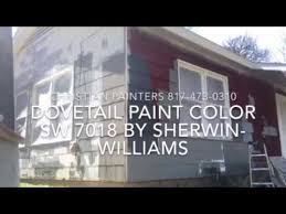 Dovetail gray sw white dove bm exterior paint colors. Dovetail Paint Color Sw 7018 By Sherwin Williams Exterior Samples Youtube