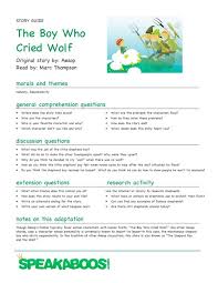 Lesson Plans The Boy Who Cried Wolf Speakaboos Worksheets Honesty Lesson Lesson Plans Emperors New Clothes
