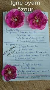 Igne Oyasi Modelleri Motif Cicek Oya Tig Isi Cicekler