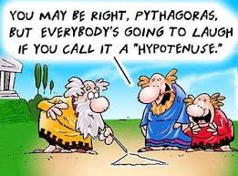 Hypotenuse Ah Math Jokes Math Cartoons Math Humor Math Memes