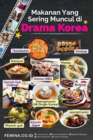Makanan Makanan Yang Sering Muncul Di Drama Korea Makanan Resep Masakan Korea Masakan Korea