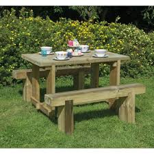 Http Www Gardenchic Co Uk Forest Garden Sleeper Bench And Refectory Table Set P1412 Forest Garden Sleeper Bench And Refectory Table Set Available At 1 2m