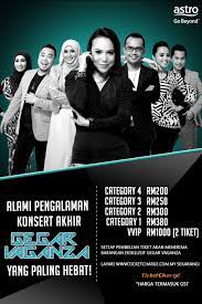 Gegar vaganza ialah sebuah rancangan televisyen realiti muzik malaysia terbitan astro yang menyaksikan penyanyi profesional lama atau berpengalaman dalam industri muzik di malaysia bersaing dalam satu pertandingan nyanyian. Tiket Konsert Final Gegar Vaganza 2015 Dijual Setinggi Rm1000 Sensasi Selebriti