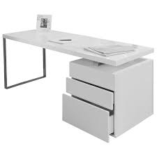 Der perfekte begleiter im arbeitsalltag ist dieser durchdachte schreibtisch, der neben einer angemessenen arbeitsfläche ein integriertes regal mit vier ablagefächern angebaut hat, in das sie. Schreibtisch Weiss 160x70x76cm 685 90