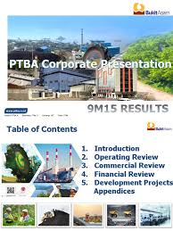 Bukit asam (ptba) is indonesias fourth largest coal producer. Ptba Presentation 9m2015 Coal Indonesia