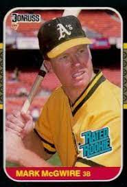 Mark mcgwire 1988 topps series baseball oakland a's rookie card cup #580 rc mlb. Top Mark Mcgwire Baseball Cards Rookies Autographs Pre Rookie