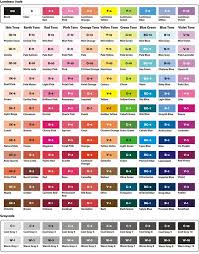 Crayola Color Chart With Names Alcohol Based Art Marker