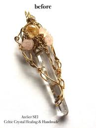 魔法の杖ネックレス 魔法の杖 アクセサリー 手作り ケルト