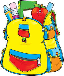 Stuffed Backpack School Clipart School Supplies School Supplies List
