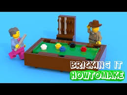 How To Make A Lego Pool Table Moc Basic Youtube Pool Table Lego