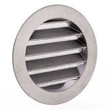 Luftungsgitter Aus Metall Mit Flansch Und Insektenschutzgitter O 80 Mm Iventilatoren De