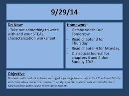 Get the free fillable characterization worksheet 1 form online. 9 29 14 Do Now Take Out Something To Write With And Your Steal Characterization Worksheet Homework Gatsby Vocab Due Tomorrow Read Chapter 3 For Ppt Video Online Download