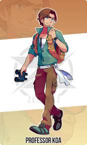Professor Koa By Zerudez Pokemon Oc Pokemon Gym Leaders Pokemon Trainer Outfits