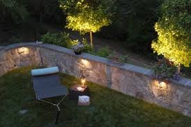 Wall Lighting Rock Garden Design Diy Outdoor Lighting Garden Design