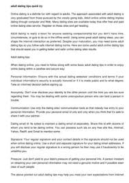 We have over one million active members and through our partnership with white label dating, we ensure that for mature daters, it also presents an easy way to meet new people in our already busy lives. Calameo Mature Dating Tips Quick Try These Away