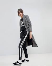 Adidas Originals Three Stripe Cuffed Sweat Pants In Black Adidas Originals Adicolor Three Stripe Track Pants In Black Adidas Track Pants Outfit Track Pants Outfit Adidas Pants Outfit