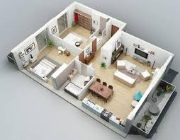 Cadangan saiz rumah adalah 30 ka x 50 ka., dengan satu bilik master bedroom dan 2 bilik biasa. Free 3d Home Plans For Android Apk Download