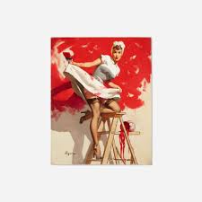 106: GIL ELVGREN, In the Red < The Art of Gil Elvgren, 20 July 2017 <  Auctions | Wright: Auctions of Art and Design