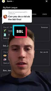 Replying to @hamishkennett7 BIG BASH LEAGUE PLAYOFFS?! THIS SOUNDS INT...